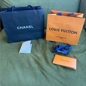 Chanel and Louis Vuitton Shopping Bags